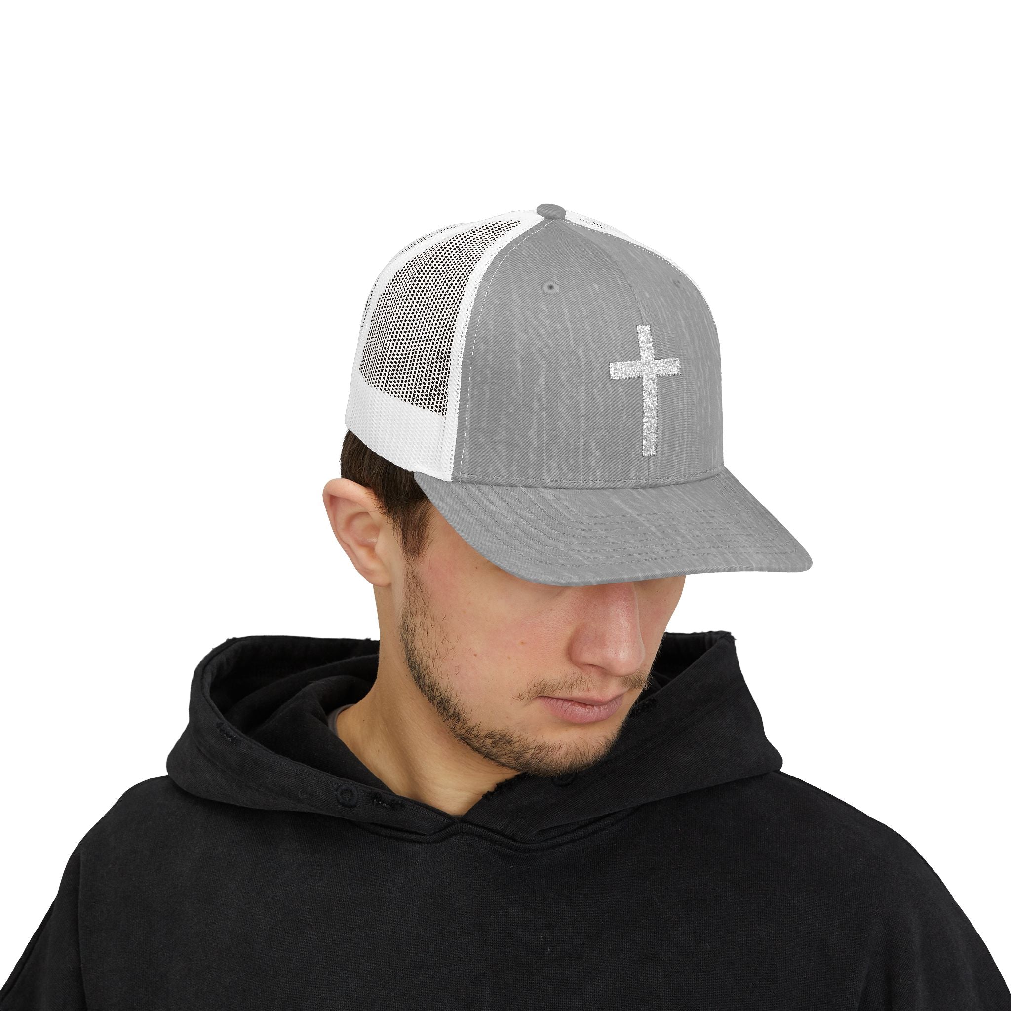 Minimal Cross Christian Hat – Faith-Based Snapback Cap