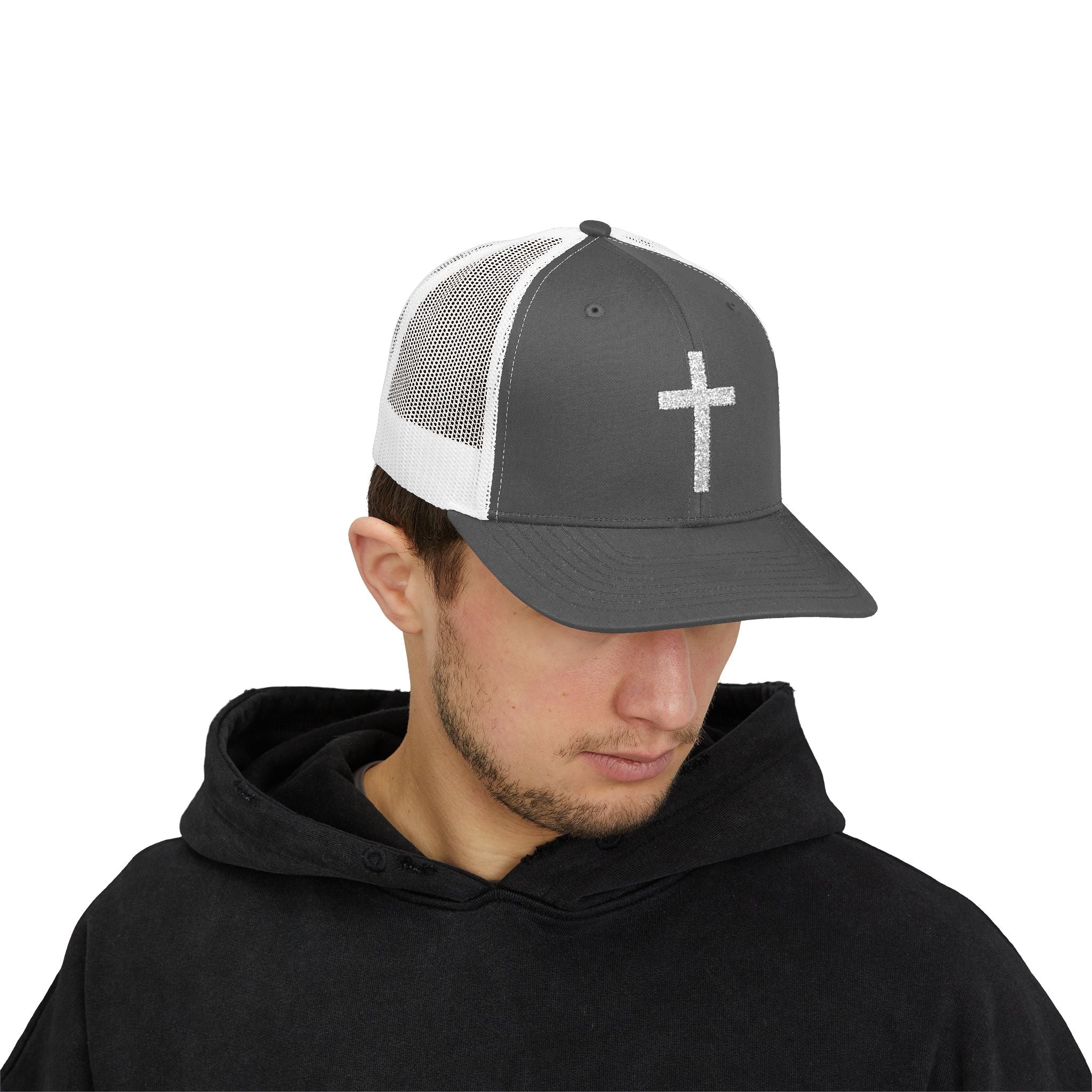 Minimal Cross Christian Hat – Faith-Based Snapback Cap