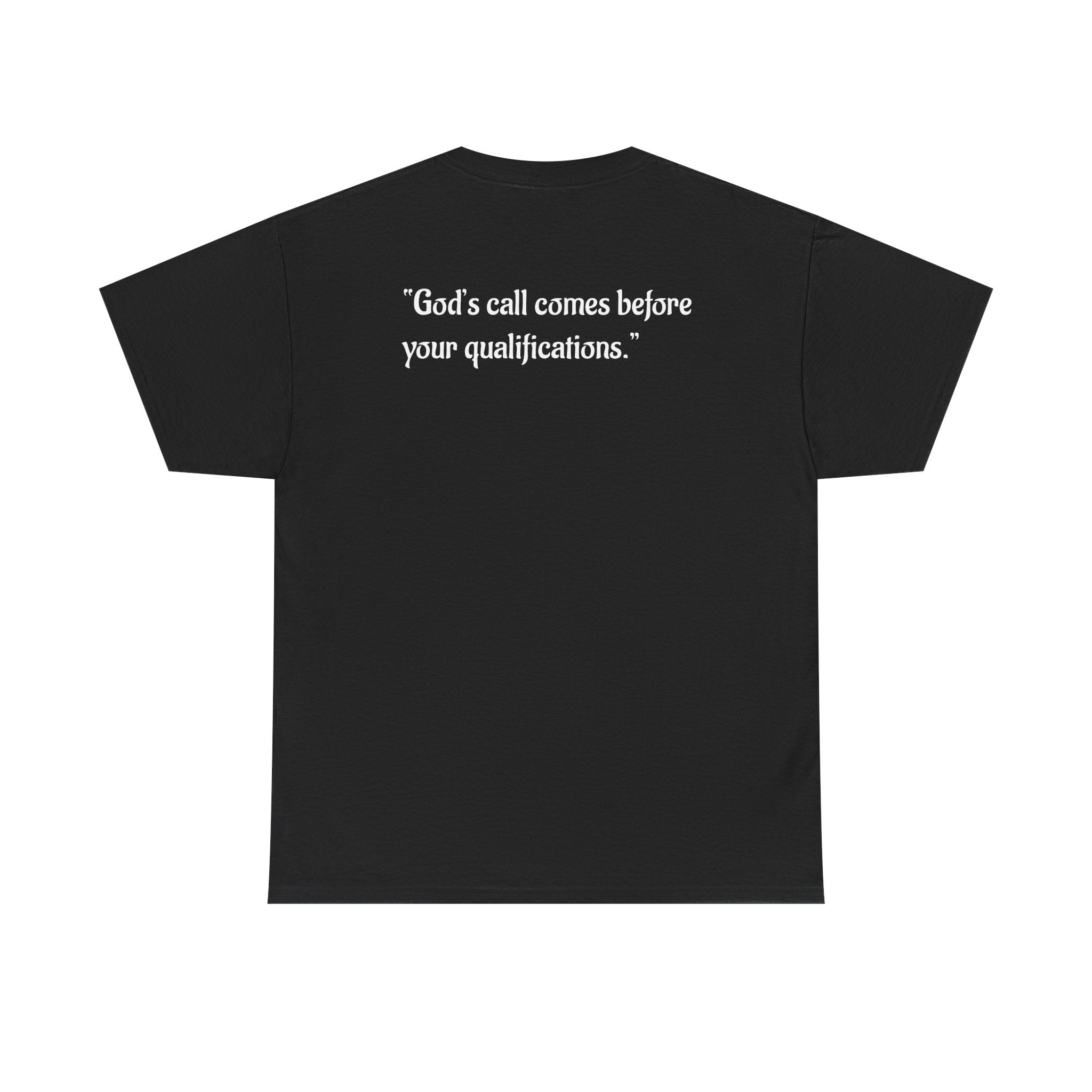 God’s Call Christian T-Shirt – Faith-Based Minimal Cross Tee | Inspirational Scripture Message