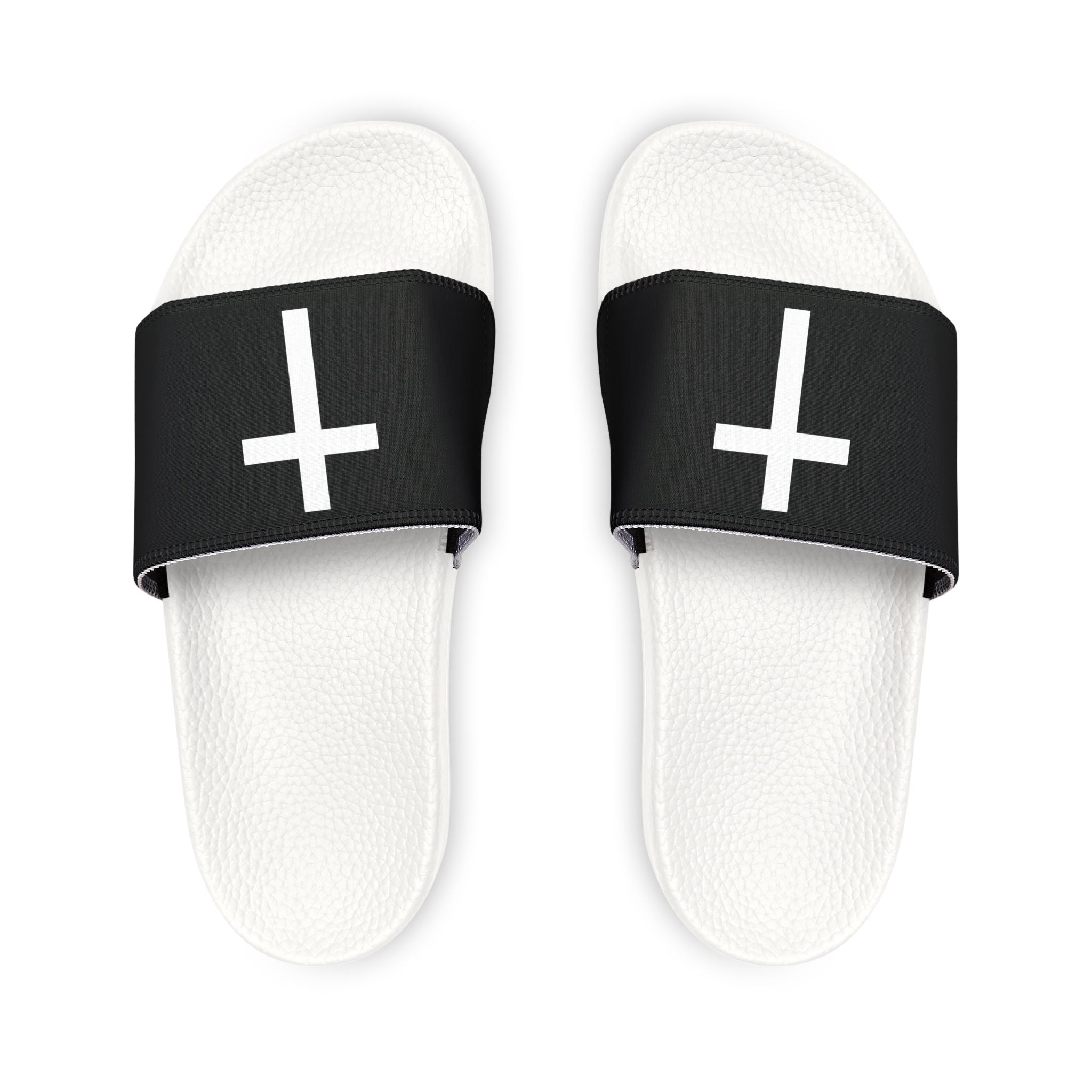 Minimal Cross Christian Slides – Faith-Based Comfort Sandals
