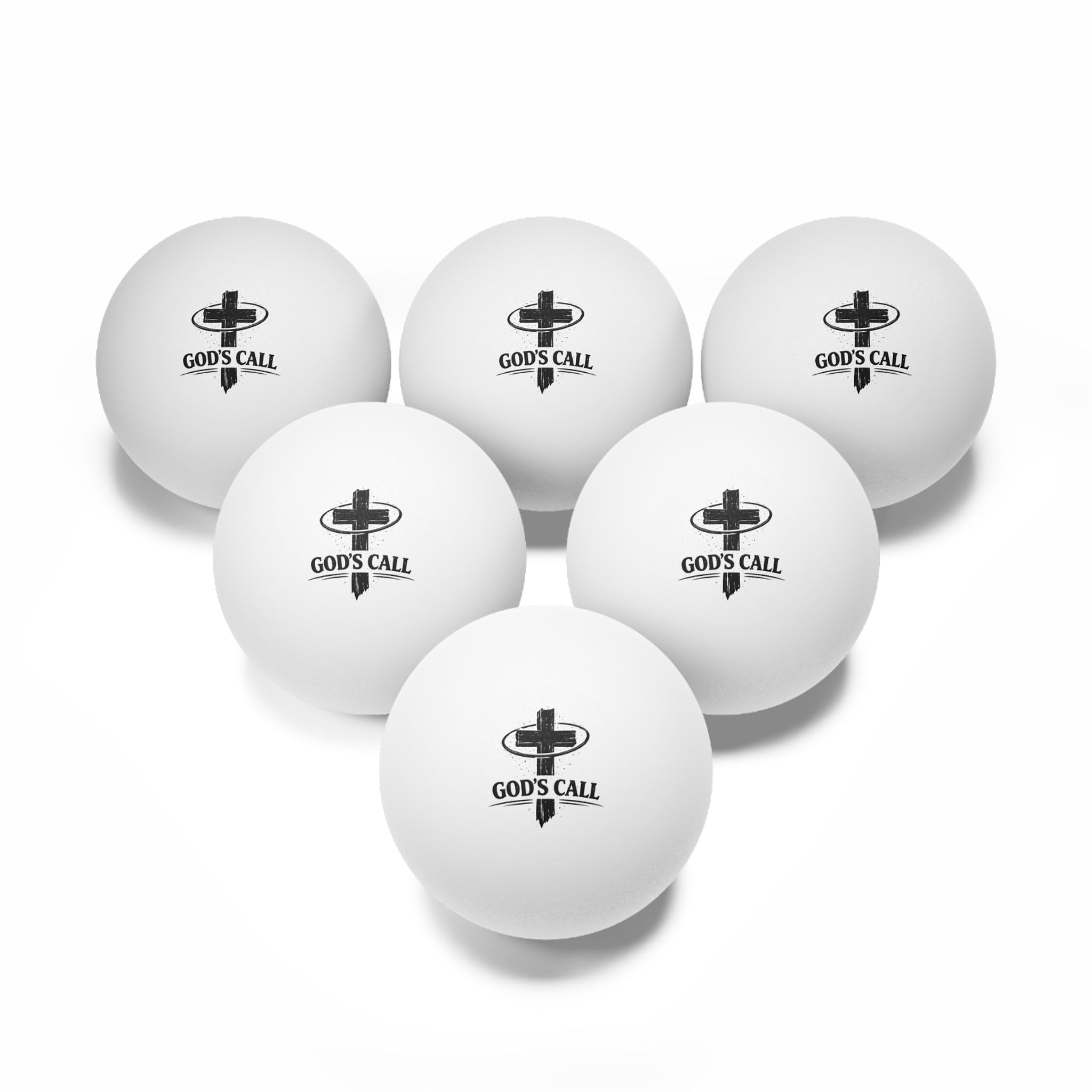 God’s Call Christian Ping Pong Ball – Inspirational Faith Table Tennis Ball "6pc"