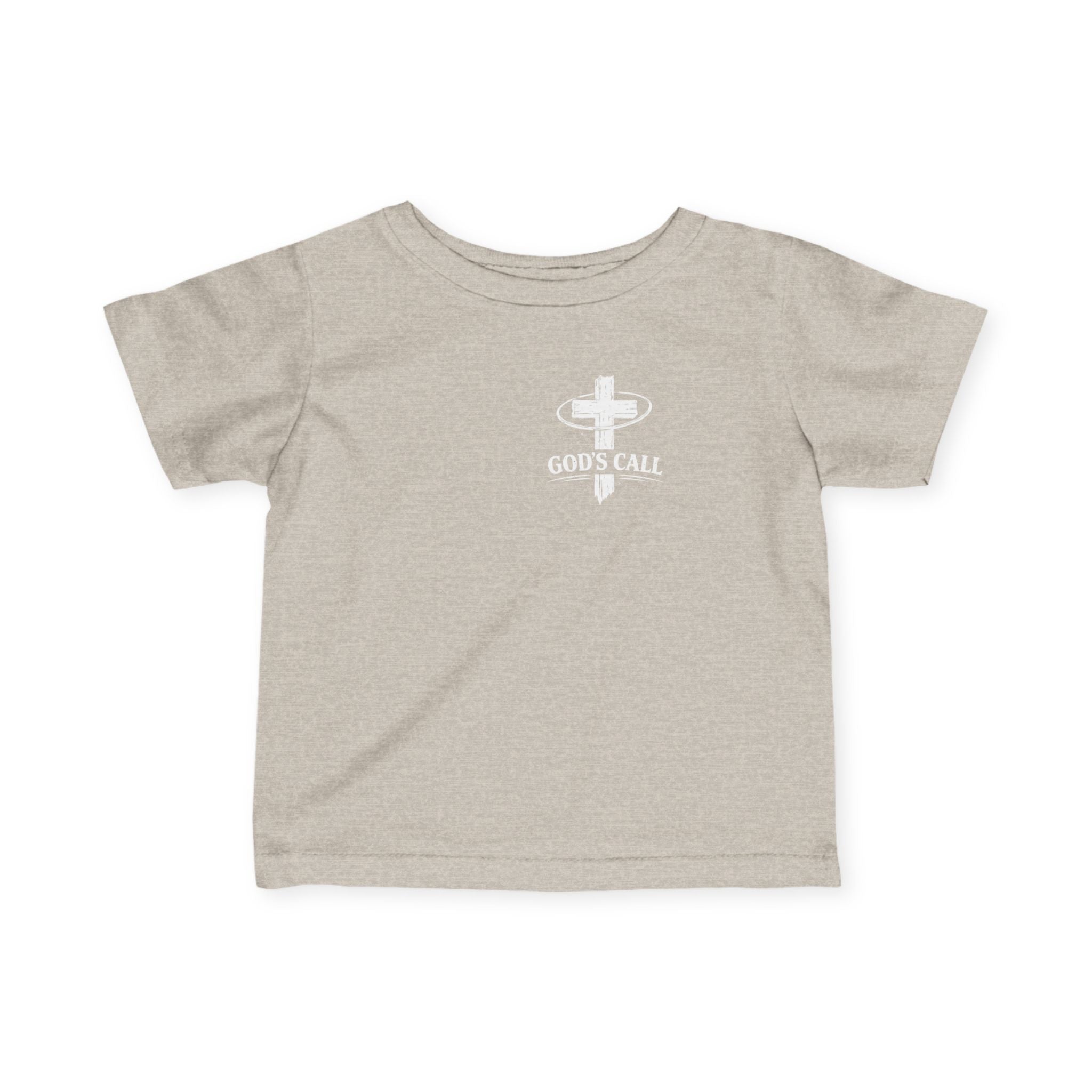 God’s Call Toddler T-Shirt – Light Blue Christian Kids Tee with Cross Design