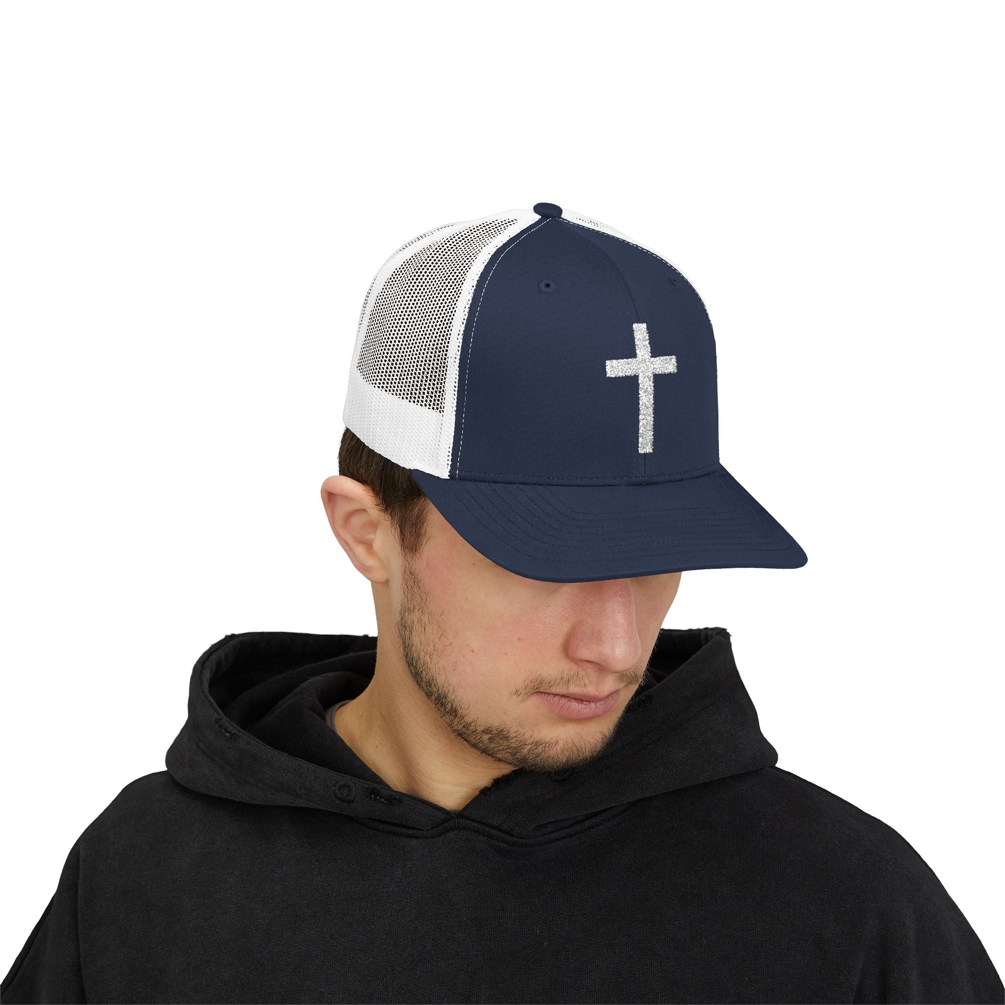 Minimal Cross Christian Hat – Faith-Based Snapback Cap