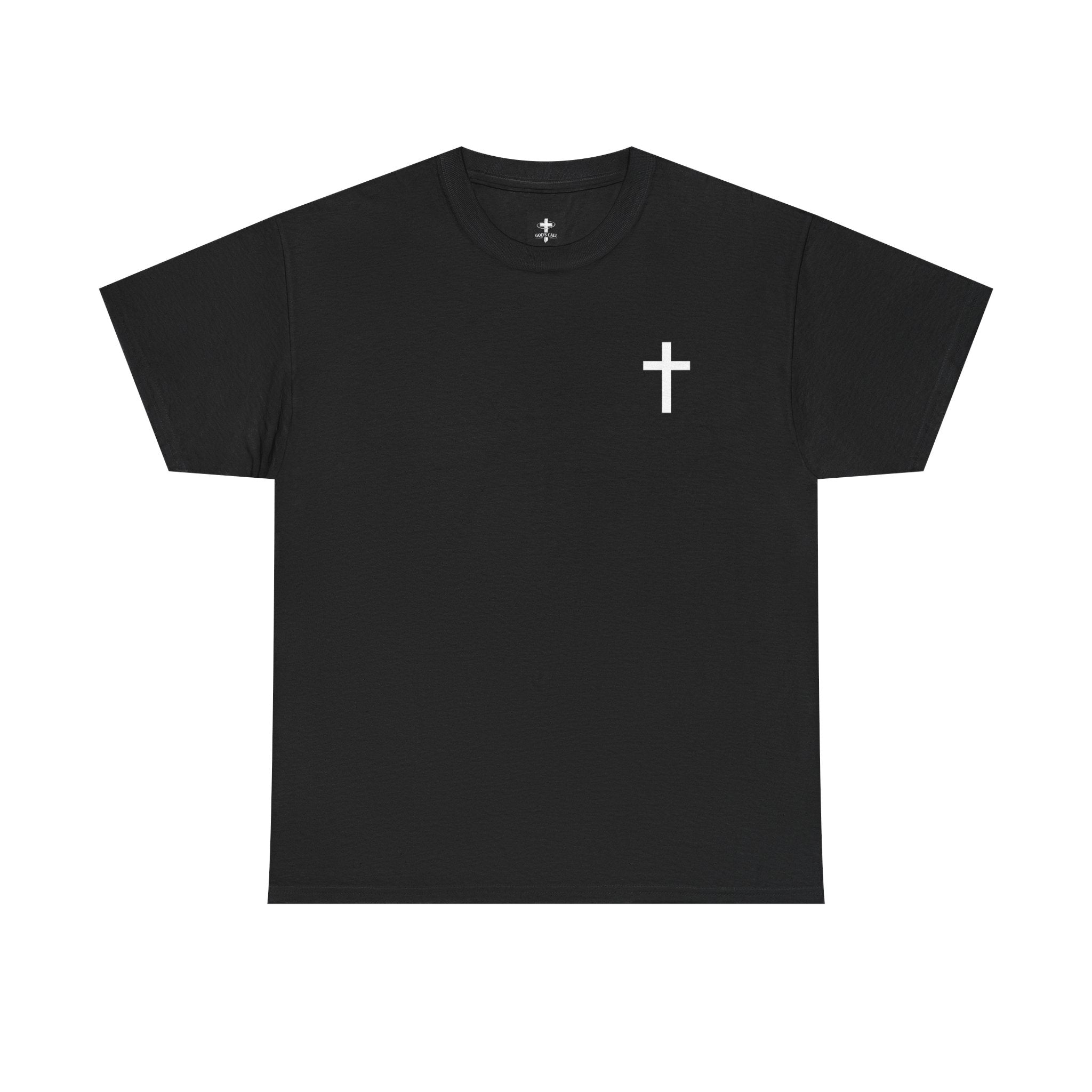 God’s Call Christian T-Shirt – Faith-Based Minimal Cross Tee | Inspirational Scripture Message
