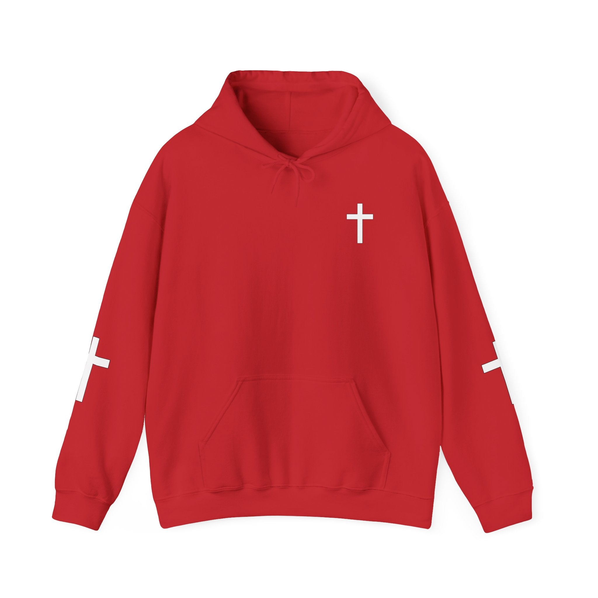 Faith-Inspired Cross Hoodie – “God’s Call Comes Before Your Qualifications”