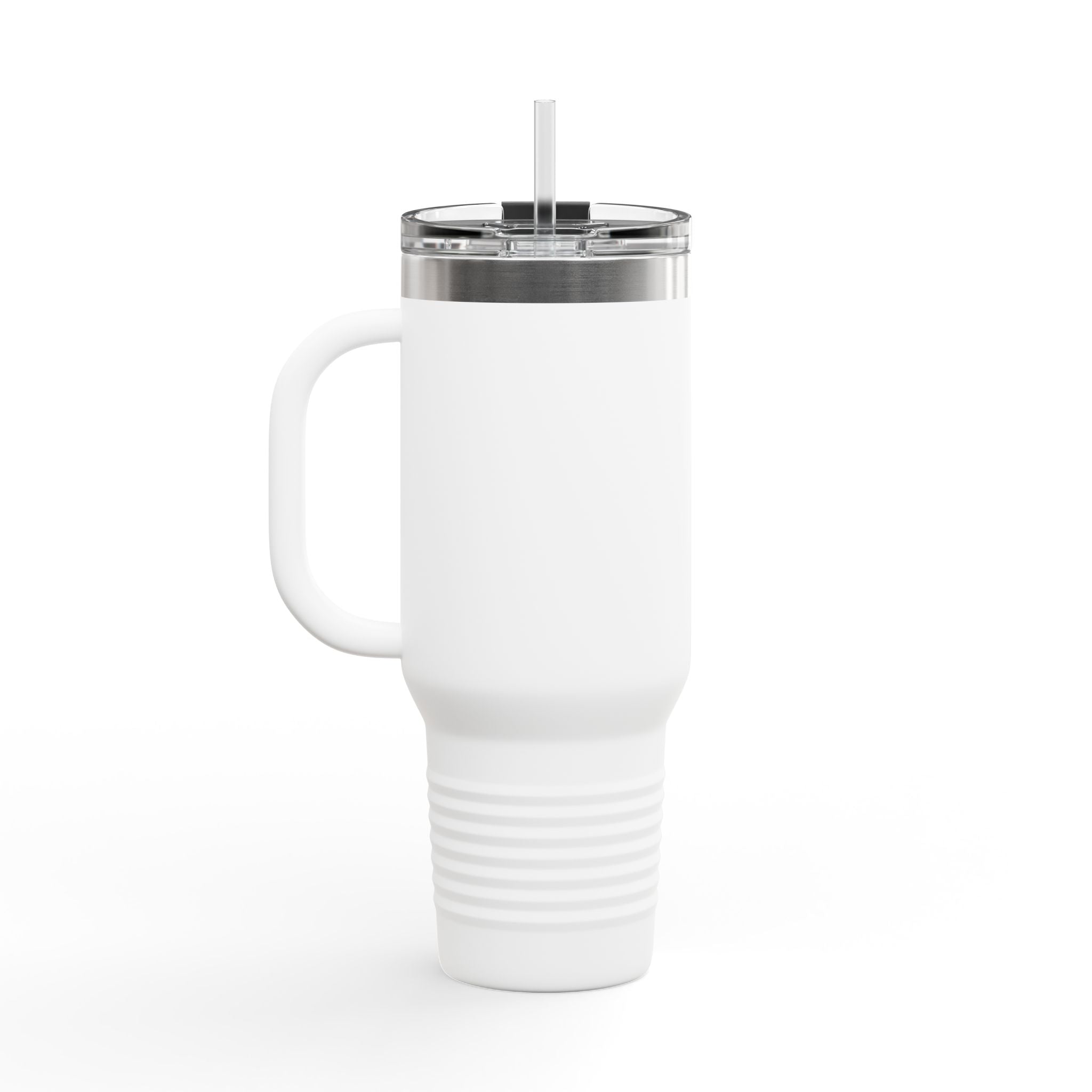 40oz Christian Cross Insulated Travel Mug with Handle & Straw – Faith-Based Stainless Steel Tumbler