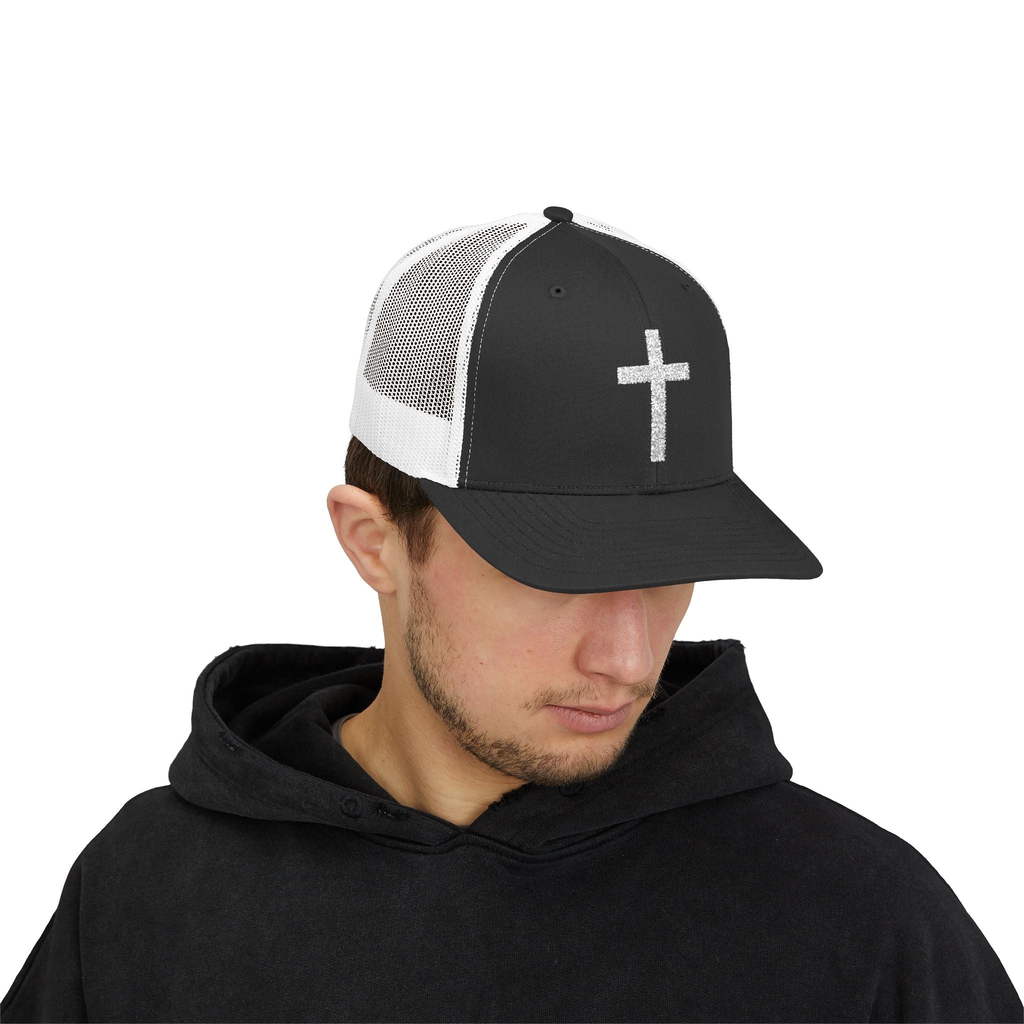 Minimal Cross Christian Hat – Faith-Based Snapback Cap