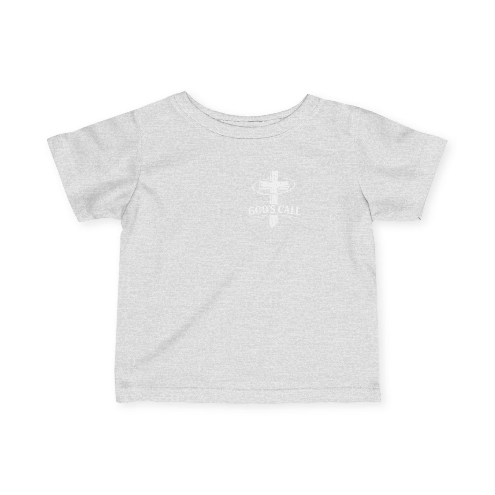 God’s Call Toddler T-Shirt – Light Blue Christian Kids Tee with Cross Design