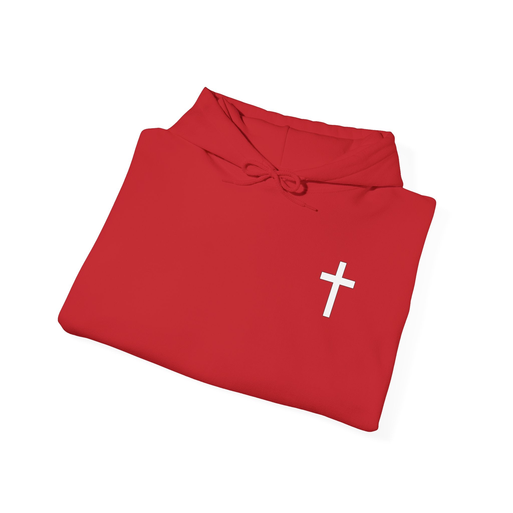 Faith-Inspired Cross Hoodie – “God’s Call Comes Before Your Qualifications”
