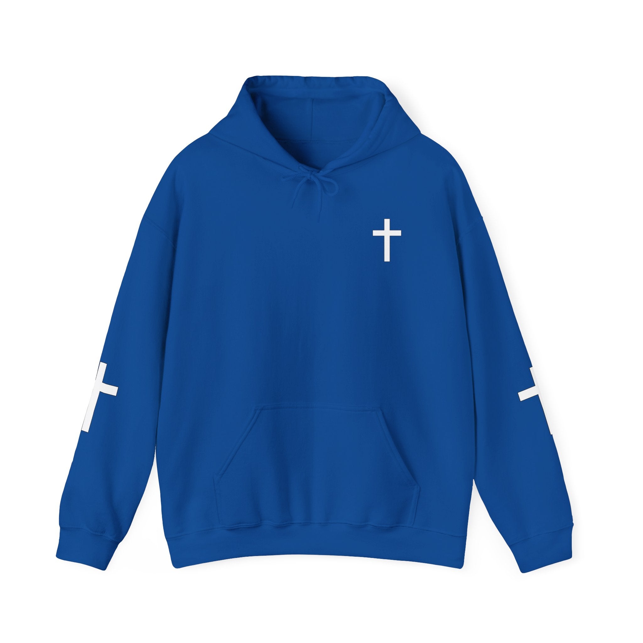 Faith-Inspired Cross Hoodie – “God’s Call Comes Before Your Qualifications”