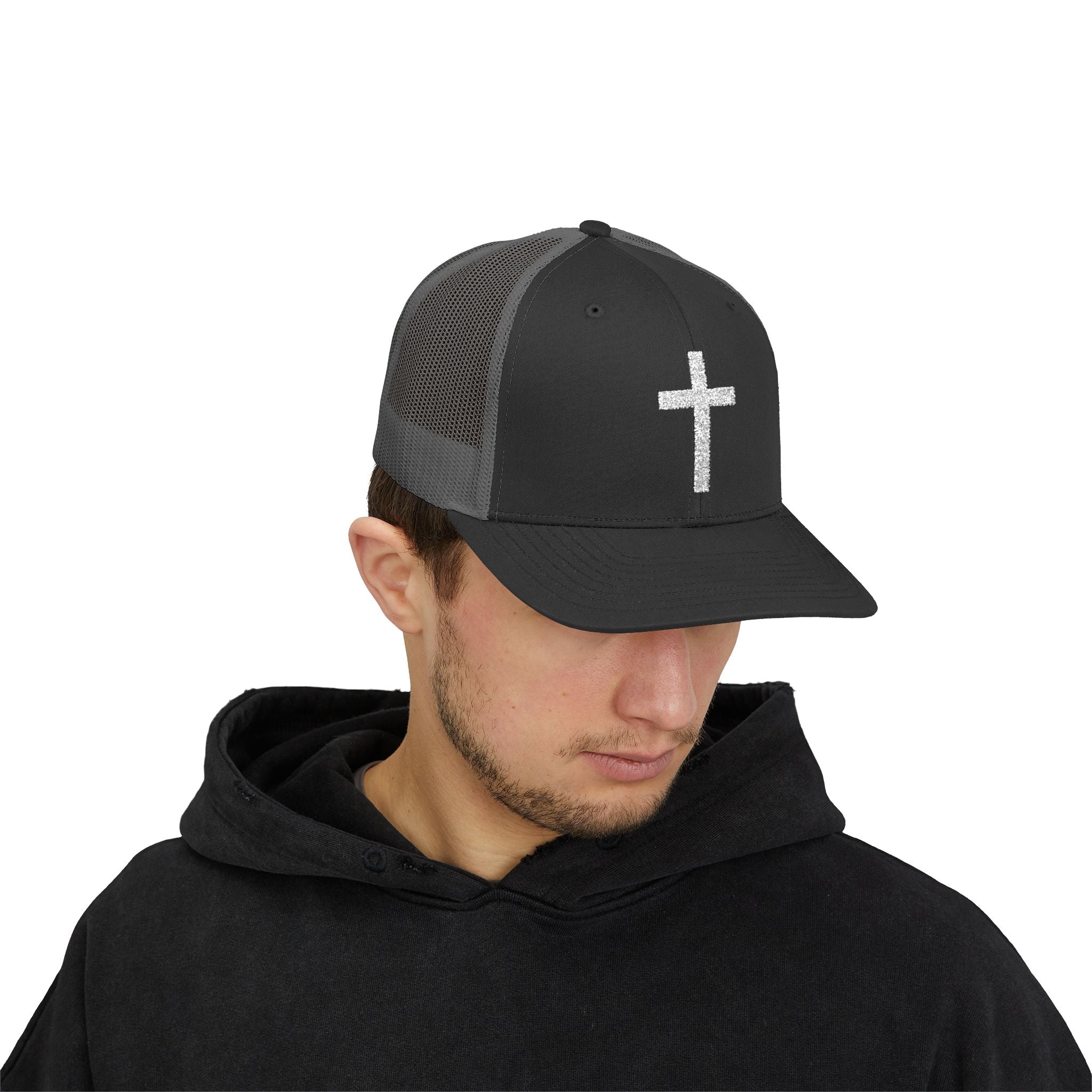 Minimal Cross Christian Hat – Faith-Based Snapback Cap