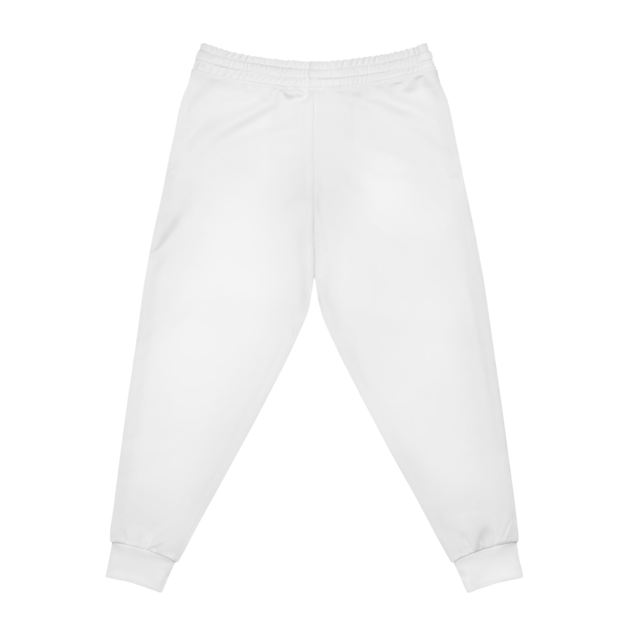 Gods Call Christian Joggers – Minimal Cross Faith Sweatpants (White)